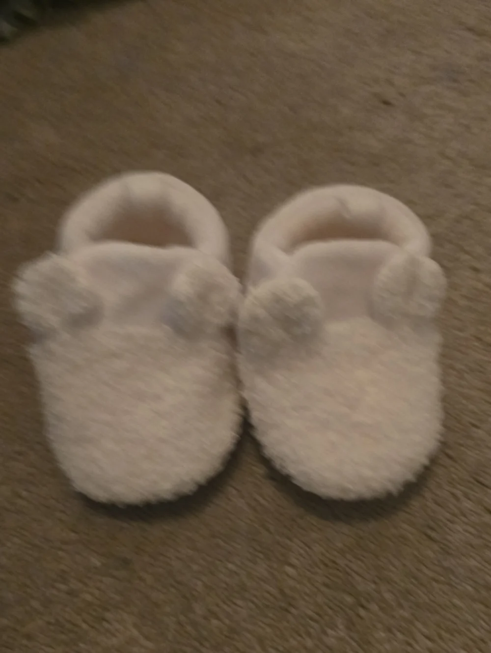 Gerber Cream Plush Baby Booties [3-6 Months]